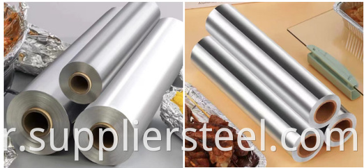 Household Silver Food Package Aluminium Foil